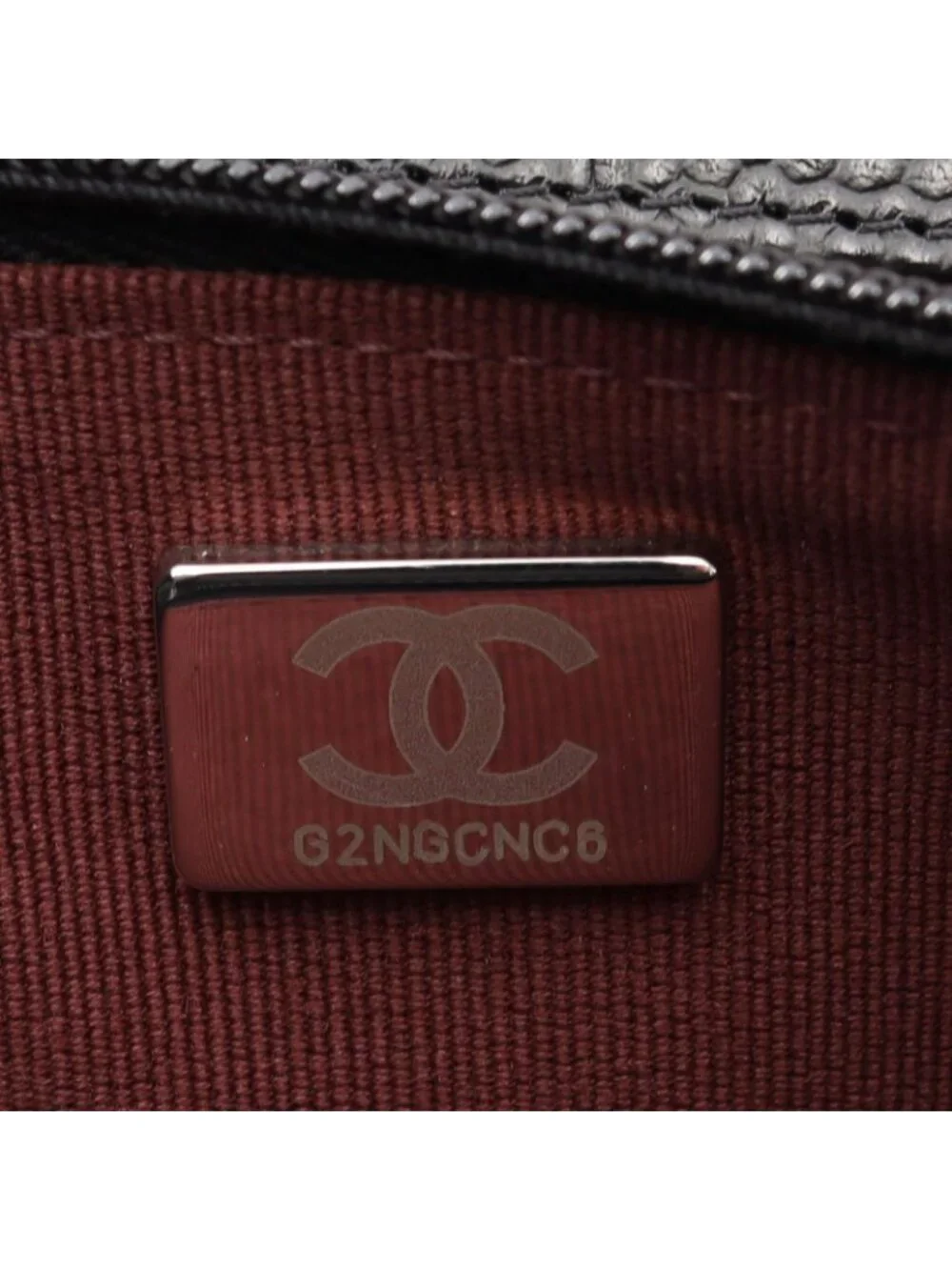 Chanel Shoulder Bag Quilted Black Caviar Leather Chain Wallet